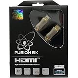 Fusion8K HDMI 2.1 Cable Supports 8K @60Hz and 4K @120Hz Compatible with All TVs, BluRay, Xbox Series X, PS5 (6 Feet)