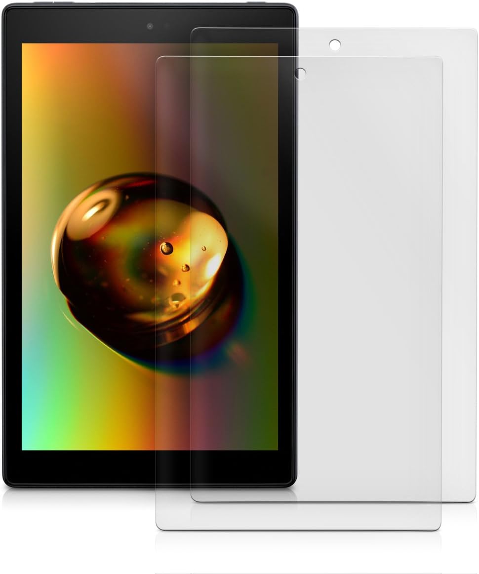 kwmobile Screen Protector Compatible with Amazon Fire HD 10 (2017/2019) Screen Protector - 2x Anti-reflective Matte Film for Tablet - Image 5