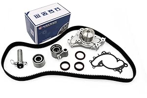 WQ W&Q AUTO PARTS Timing Belt Water Pump Kit with Gaskets fits for 1994-2001 For Toyota Camry For Lexus ES300,1998-2003 For Toyota Sienna Solara For Lexus RX300,1995-2004 For Toyota Avalon 1MZFE 24V