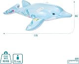 Intex Lil Dolphin Children's Inflatable Ride On Pool Accessory Lite Blue view 4