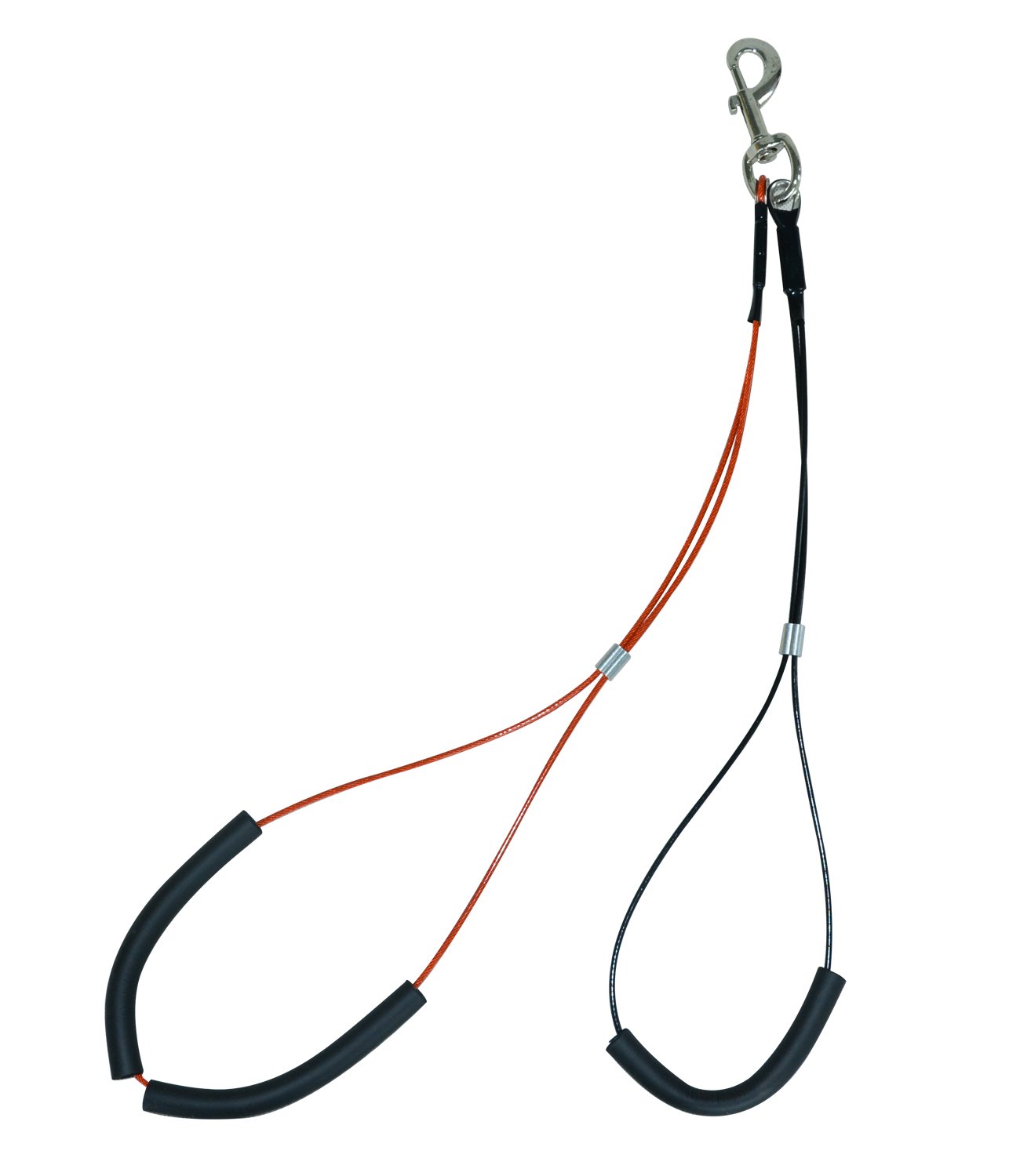 Gravitis Pet Supplies Dog Grooming Loop Set – Neck and Haunch Holder for use with Dog Grooming Table - Large Red for Small/Medium dogs