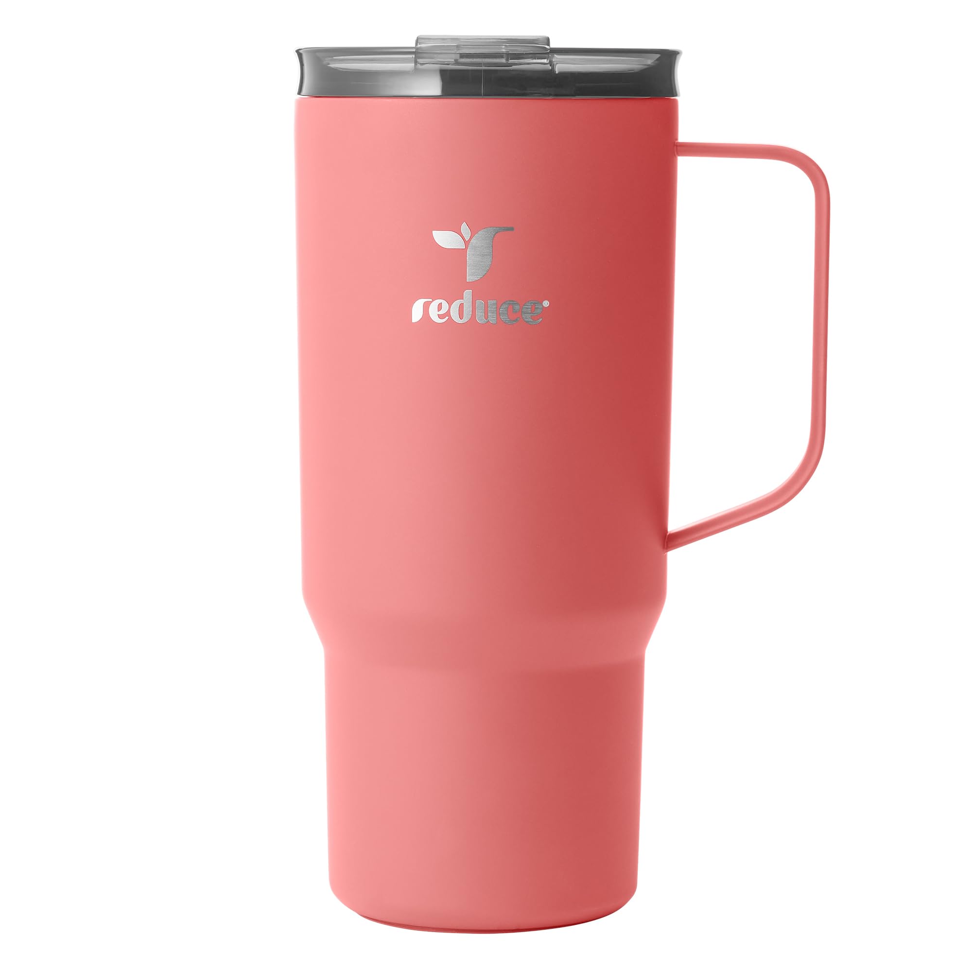 Photo 1 of **ISSUES WITH LID STAYING ON*** REDUCE 24 oz Hot1 Vacuum Insulated Mug for Hot Tea, Coffee and Other Hot Drinks - With Flo-Motion Lid and Handle, Single-Serve and Cupholder Friendly, Keeps Drinks Hot for up to 8 Hrs, Baked Clay
