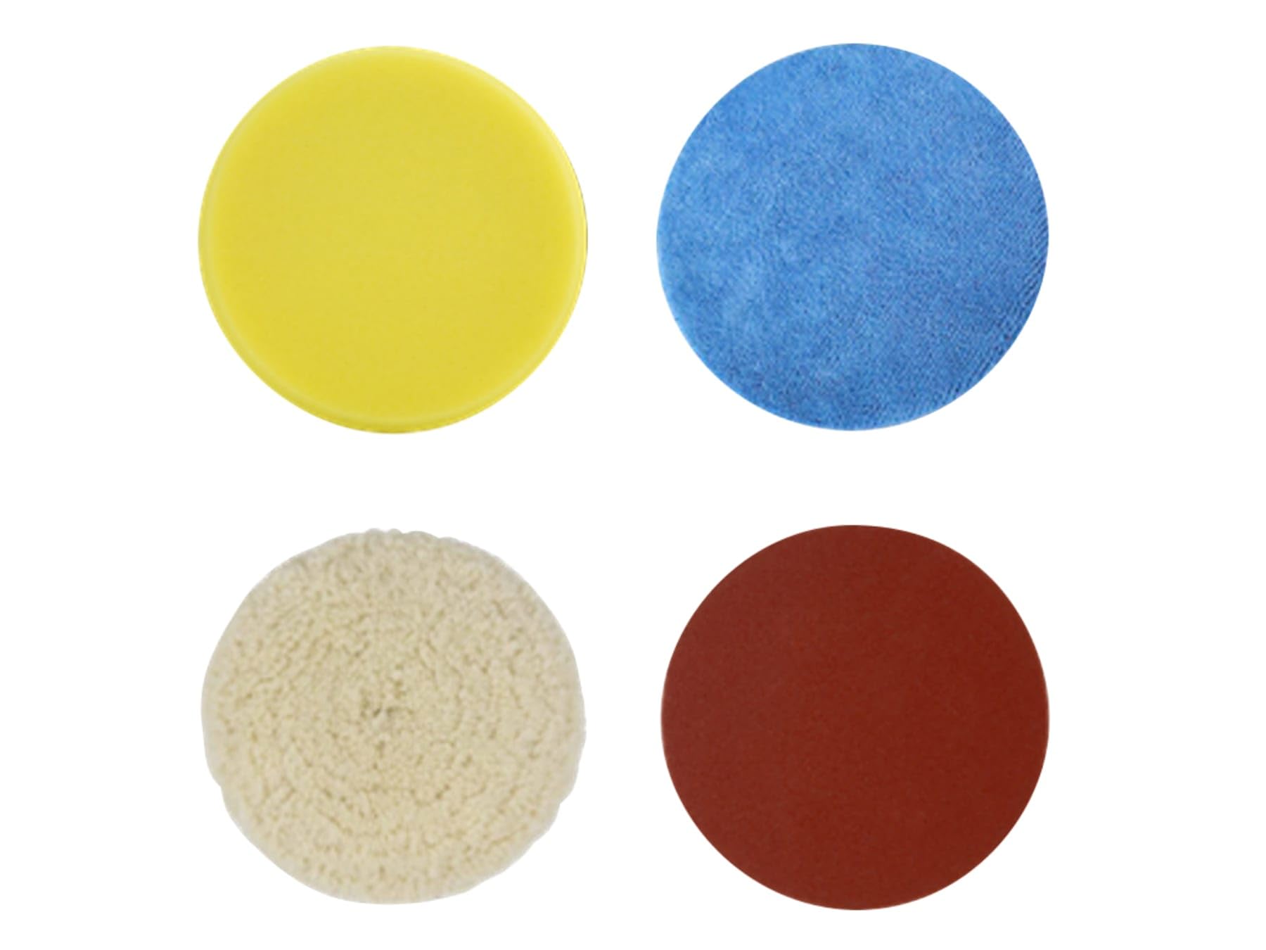 Batavia Polishing and Sanding Set (5 pcs) - 12V Dual Action Polisher Accessory for DIY Professionals and Home use