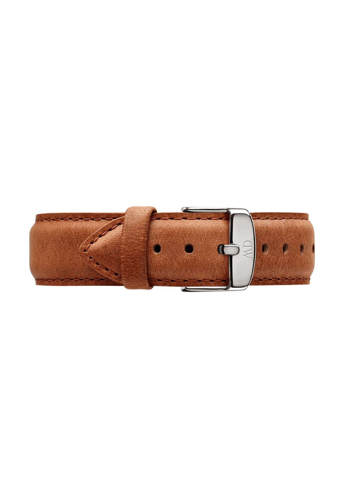 Daniel Wellington Classic Durham, Brown/Silver Watch Strap, 20mm, Leather, for Men