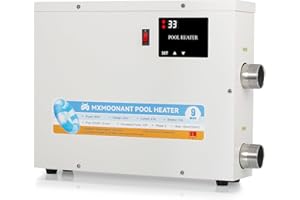 Mxmoonant SPA Heater, 18KW 220V Swimming Pool Heaters Hot Tub Water Thermostat with Touchscreeen for Above Ground Inground Po