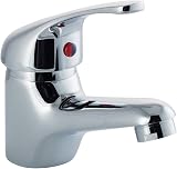 Trade In Post Small Curved Cloakroom Basin Sink Wall Hung 1 Tap Hole + Fittings view 3