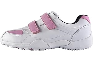 PGM Women's Golf Shoes Waterproof Spikeless with Hook and Loop Straps