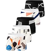 HUOPAOSHUO 606 Men's printed flat cornered underwear softlight and comforttable sweat wicking youth boxs briefs five pack
