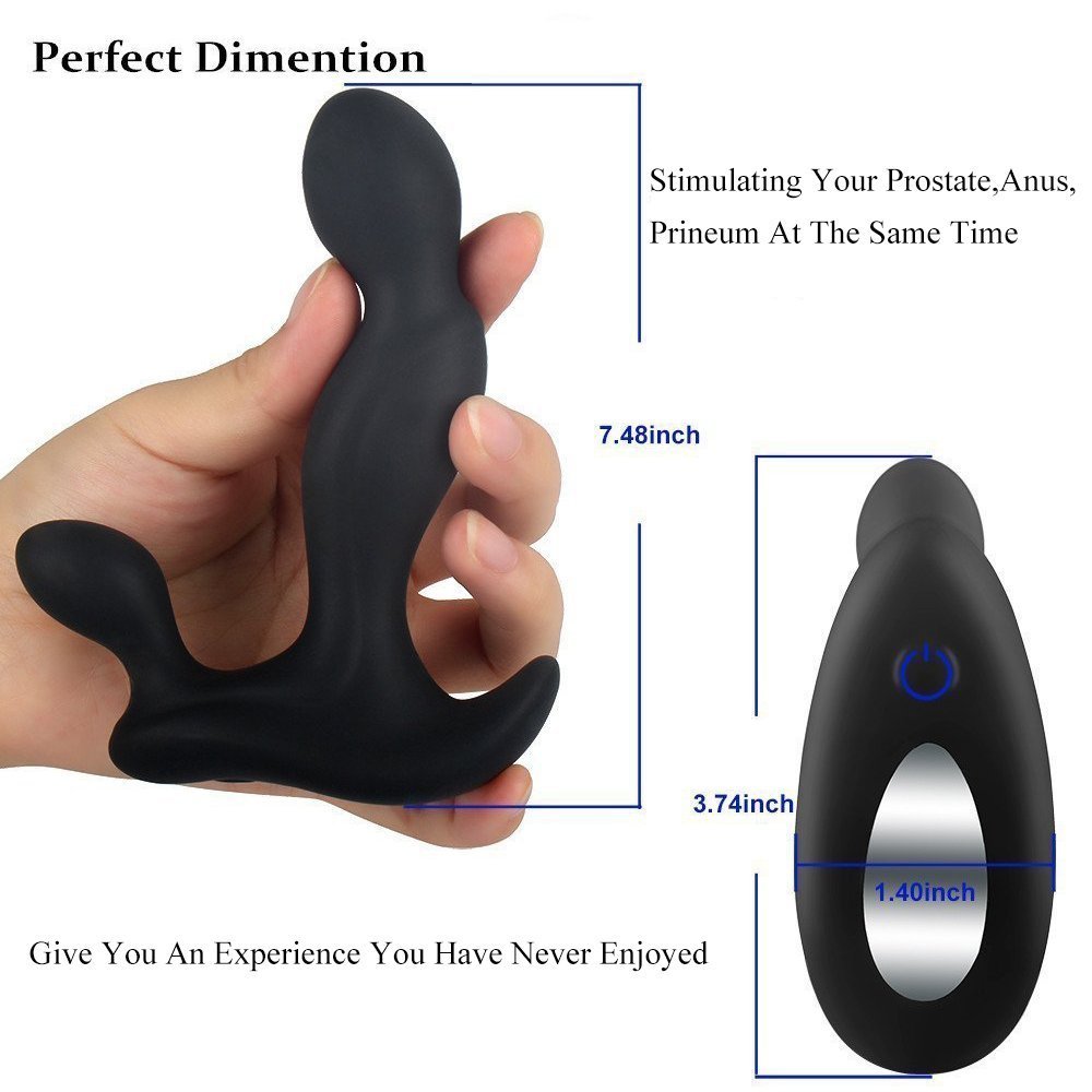 Siweite Rechargeable Wireless Handheld Wand Massager Body Massage Mini USB Waterproof For Back Neck Shoulder Pain Relief Black