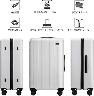 100L 大型 スーツケース 8輪 静音 国際線 超軽量