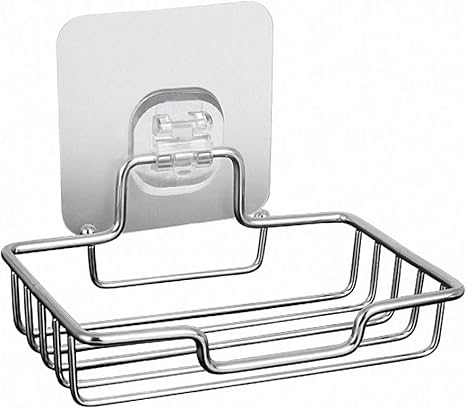 Amazon ステンレス ソープディッシュ 水切りかご 吸盤付き 石鹸置き 石鹸ホルダー お風呂 洗面所収納 バス用品 ソープディッシュ ホーム キッチン オンライン通販