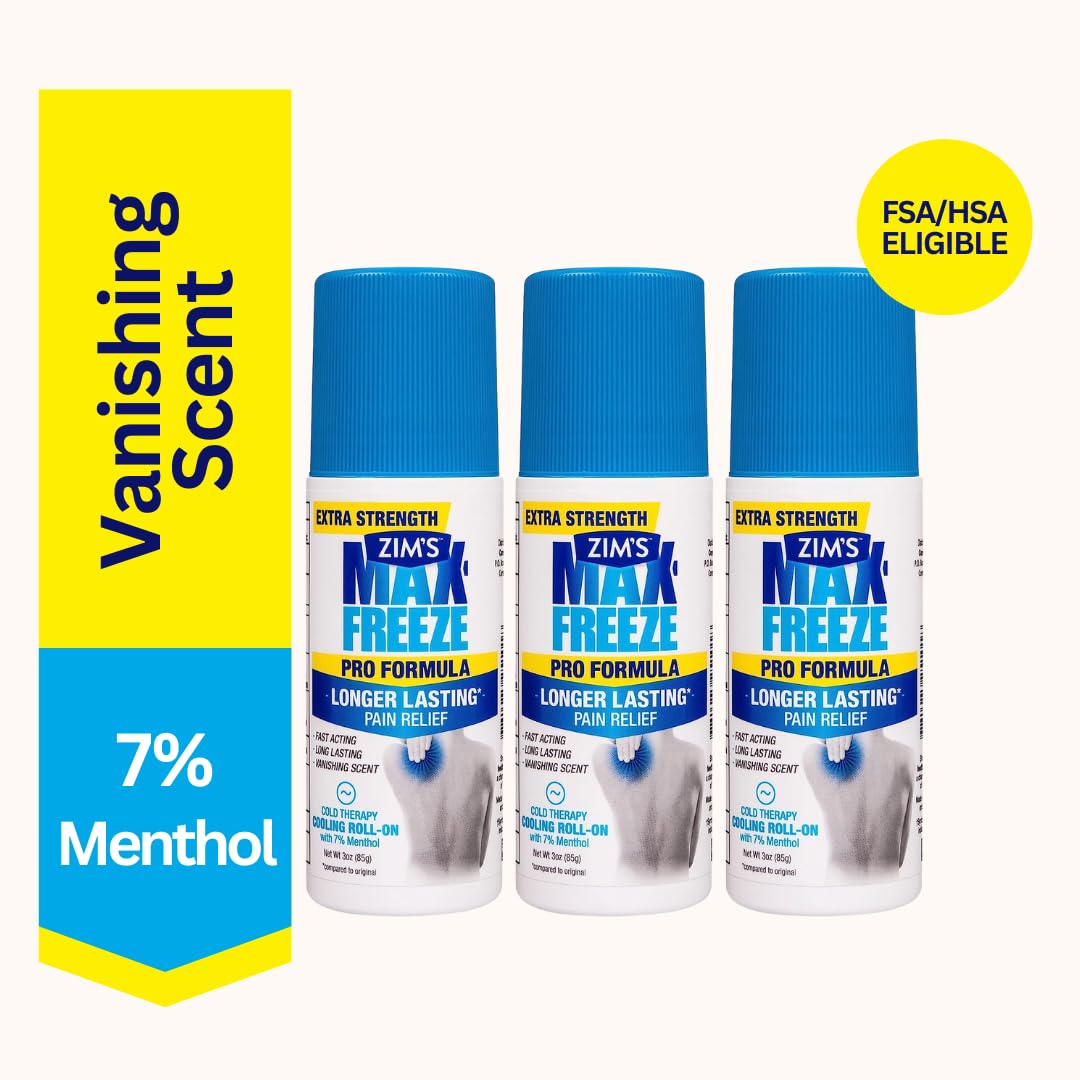 Zim's Max-Freeze Pro Formula Roll-on, 3Count