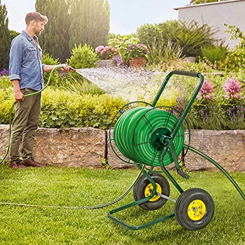 Goplus Garden Hose Reel Cart Water Hose Holder Steel Frame for Planting Pricepulse