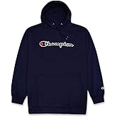 Champion Mens Hoodies Big and Tall - Embroidered Pullover Fleece Sweatshirt