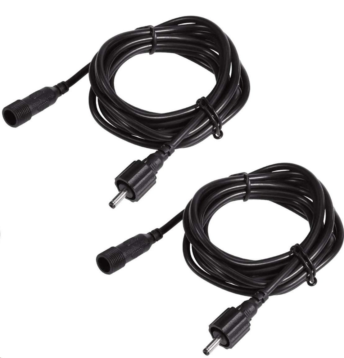 ECOWHO Extension Cable, 2 Pack Extension Lead Waterproof Cord Anti-Corrosion Wiring for Garden Lights Path Lighting LED Landscape Spotlights (2m)