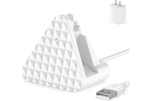 SDFGHJ Charging Station for Ray Ban Meta - Replacement Charger for Ray-Ban Meta Glasses - Desktop Organizer Charging Dock for Wayfarer Skyler Headliner, Charging Stand with Adapter (White)