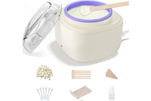 AUZEAL Face Wax Kit for Women, Lip Facial Waxing Kit with 26 Wax Sticks, 100g Waxing Beads, Long Lasting Facial Hair Removal, USB Fast Heat, Smart Constant Temp, Travel or Home Use