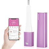 Smart Basal Thermometer by Femometer - Auto Sync BBT and Draw BBT Chart - Intelligently Track Fertility and Accurate Ovulation Prediction for Natural Family Planning Purple