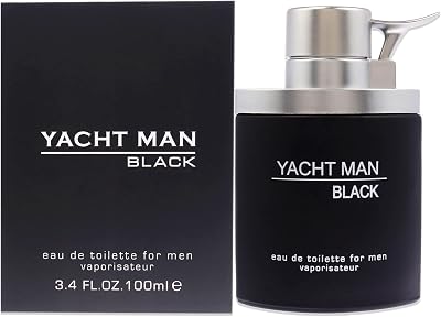 Myrurgia Yacht Man Black For Men Eau de Toilette Spray 3.4 oz
