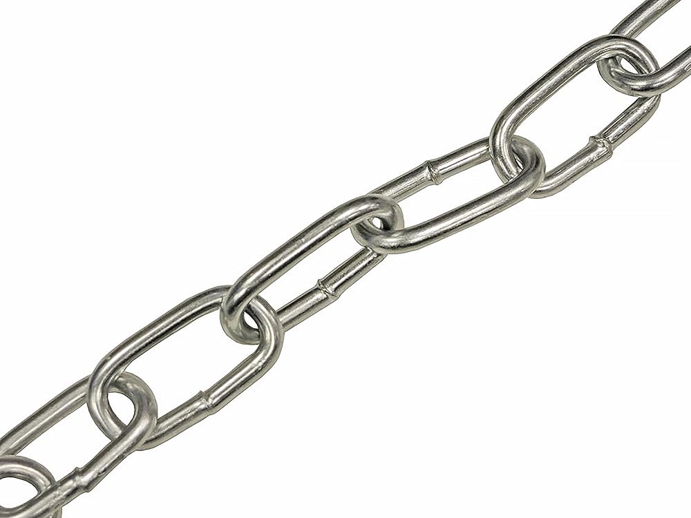 Faithfull 6mm A-Link Chain Reel 2.5m 250kg Zinc Plated Mild Steel DIN5685