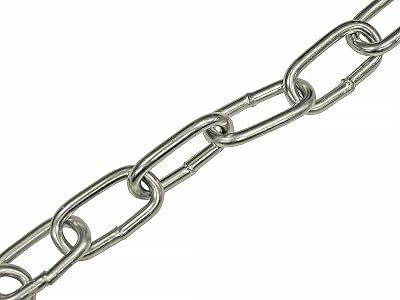 Faithfull Zinc Plated Steel Chain Reel 3mm x 2.5m A-Link Welded Mild Steel 80kg