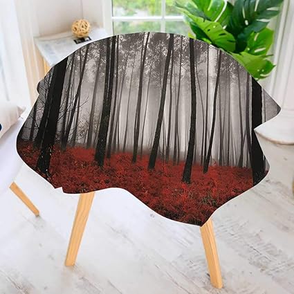 Amazon Com Philiphome Easy Care Cloth Tablecloth Round Home