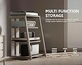 FITUEYES Hifi Stand 4-Tier Wood Shelves Adjustable Load 50KG view 5
