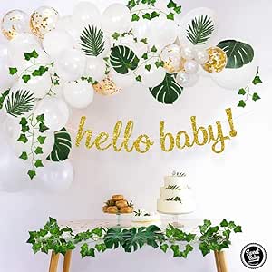 Amazon Com Sweet Baby Co Boho Fake Greenery Baby Shower