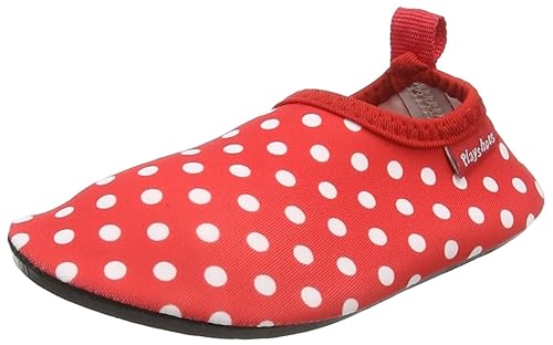Playshoes Unisex-Kinder UV-Schutz Badeschuhe, Barfuß-Schuhe Punkte Aqua Schuhe