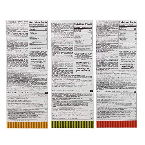 Vita Vigor Grissini Breadsticks - Pack of 3 Flavors (Cheese, Sesame and Pizza) - 4.4 Oz. per box