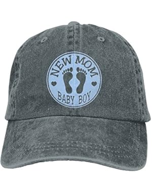 New Baby Boy Mom Adjustable Traveler Cotton Washed Denim Cap Hat Navy