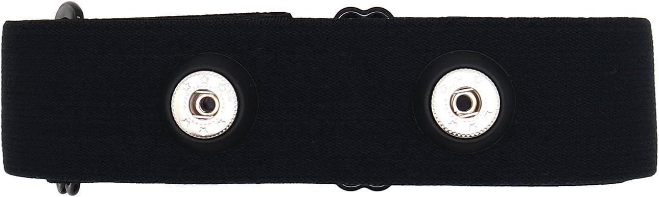 Heart Rate Monitor Chest Strap Replacement, Elastic Soft Strap with Non-slip Gel Dot, Adjustable Chest Belt, Works with Shanren, Polar, Garmin & Wahoo Transmitters