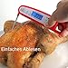 MEAT THERMOMETER - Digital Readout Lets You Cook Your Steaks To The Perfect Temp And Never Serve Under Cooked Chicken Again. Number 1 Rated For BBQ Grill, Smoker, Oven.