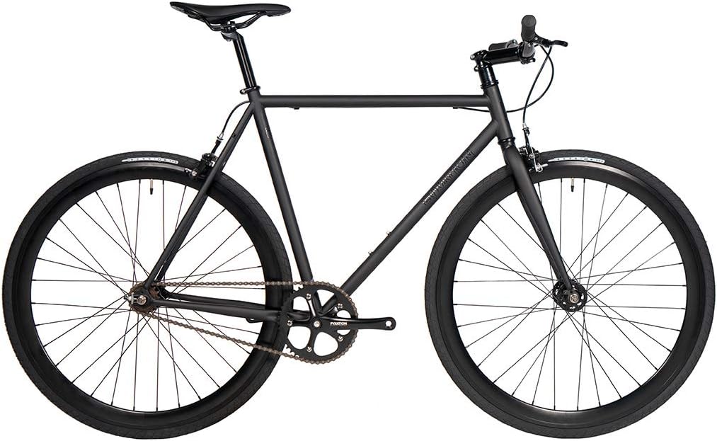 matte black single speed bike