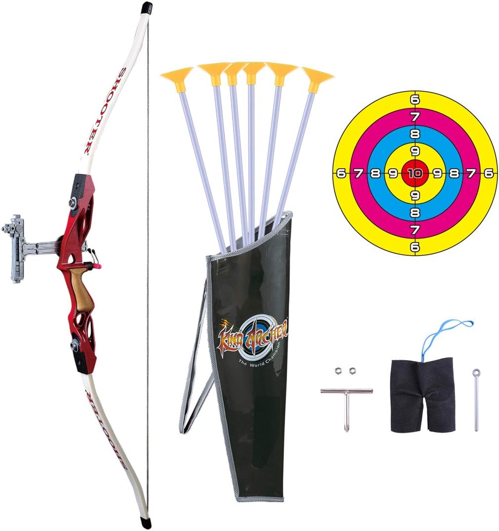 XIKI Kids Archery Sets , Outdoor Practice Sports Toy Kit Emulational Bow and Arrow Set for Kids