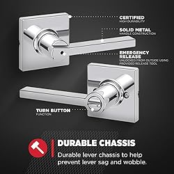 Kwikset Casey Hallway Passage and Bed/Bath Privacy