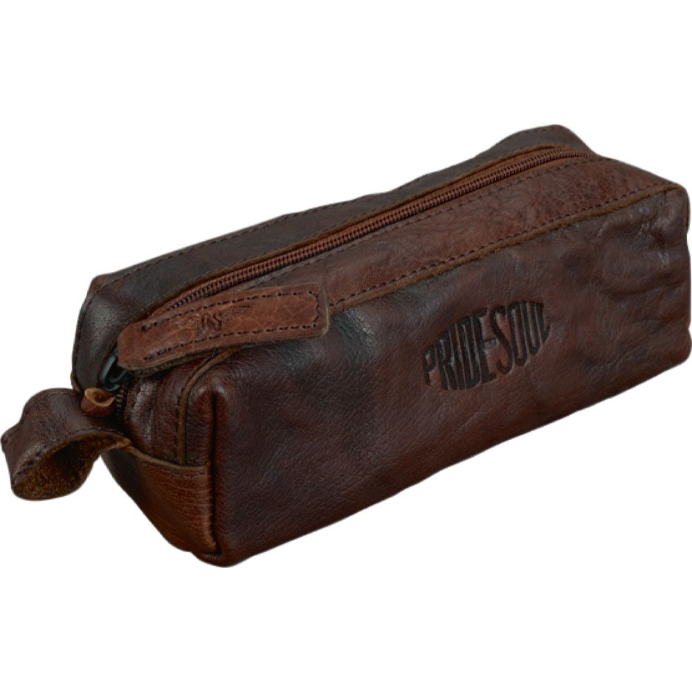 Pride and Soul Cowhide Pencil Case Chestnut