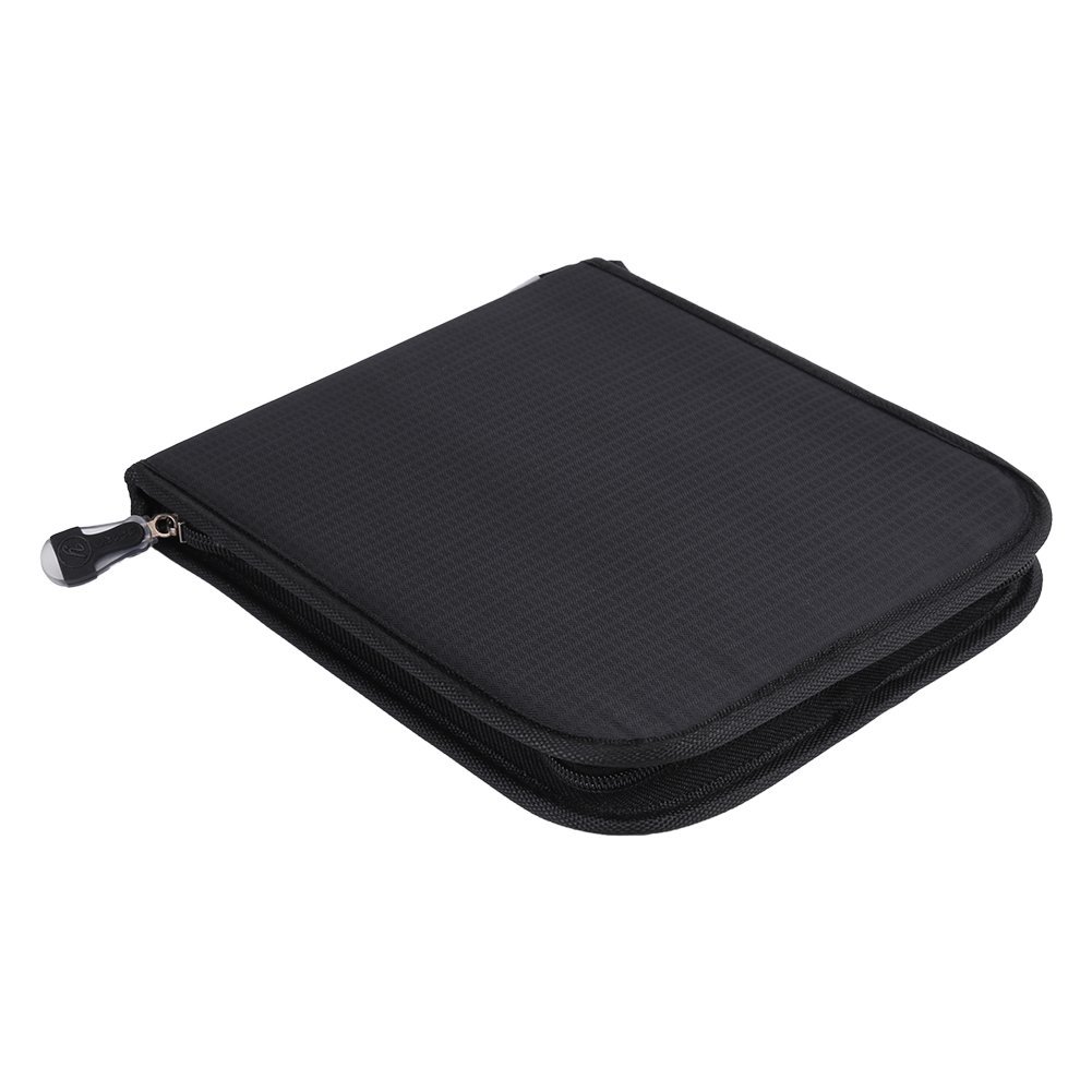 Hilitand 72/120 Holes Pencil Case with Zipper Large Capacity for Watercolour Pens Markers Pencils (120 Slots)