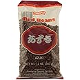 Shirakiku Dark Red Beans | Japanese Vegan Azuki Small Beans | Fiber, Iron Various Calcium & Minerals | Perfect For Asian Recipes and Desserts | Delicious Nutritious Beans 12-Ounce