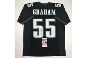 HOFSM.COM HALL OF FAME SPORTS MEMORABILIA Autographed/Signed Brandon Graham Philadelphia Black Football Jersey JSA COA