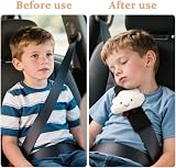 URAQT Car Seat Belt Pads 2Pcs Universal Kids Comfort Protectors Clouds view 5