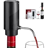 Electric Wine Decanter Aerator Dispenser: Automatic Whisky Bottle Dispenser - One Button Smart Drink Decanter with USB Rechar