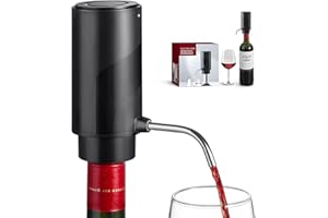 Electric Wine Decanter Aerator Dispenser: Automatic Whisky Bottle Dispenser - One Button Smart Drink Decanter with USB Rechar
