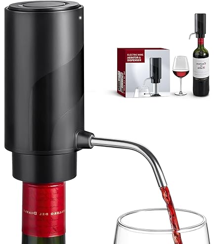 Electric Wine Aerator Automatic Revolving Wine Decanter Wine Decanter Spinner For Wine Lovers