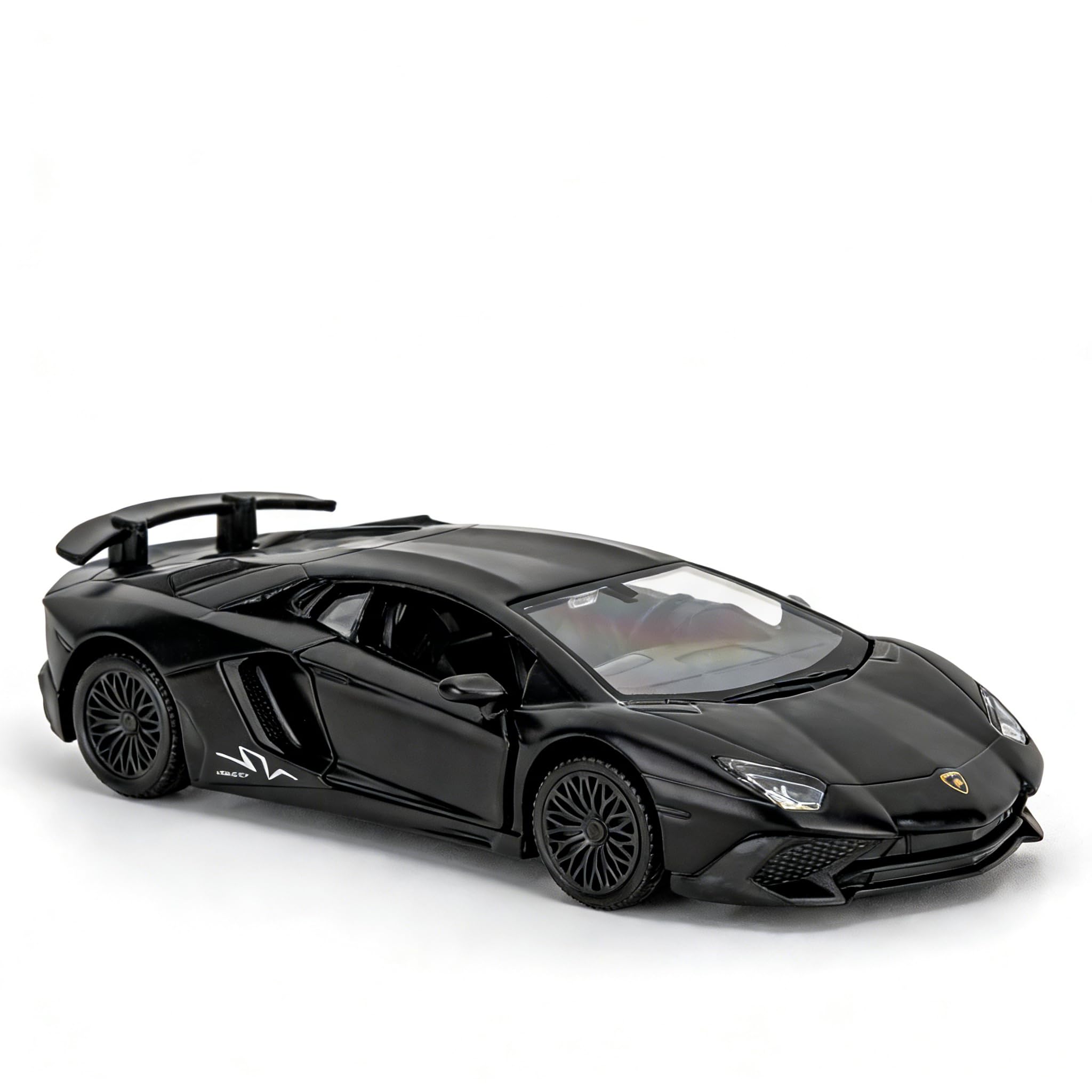 TGRCM-CZ 1/36 Scale Lamborghini Aventador LP770-4 Casting Car Model, Zinc Alloy Toy Pull Back Vehicles Toy Car for Toddlers Kids Boys Girls Gift (Black)