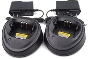 ELXJAR (2-Pack) WPLN4137 Charger for Motorola CP200 CP200D CP150 CP180 PR400 DEP450 NNTN4496 NNTN4497 NNTN4970 WPLN4138