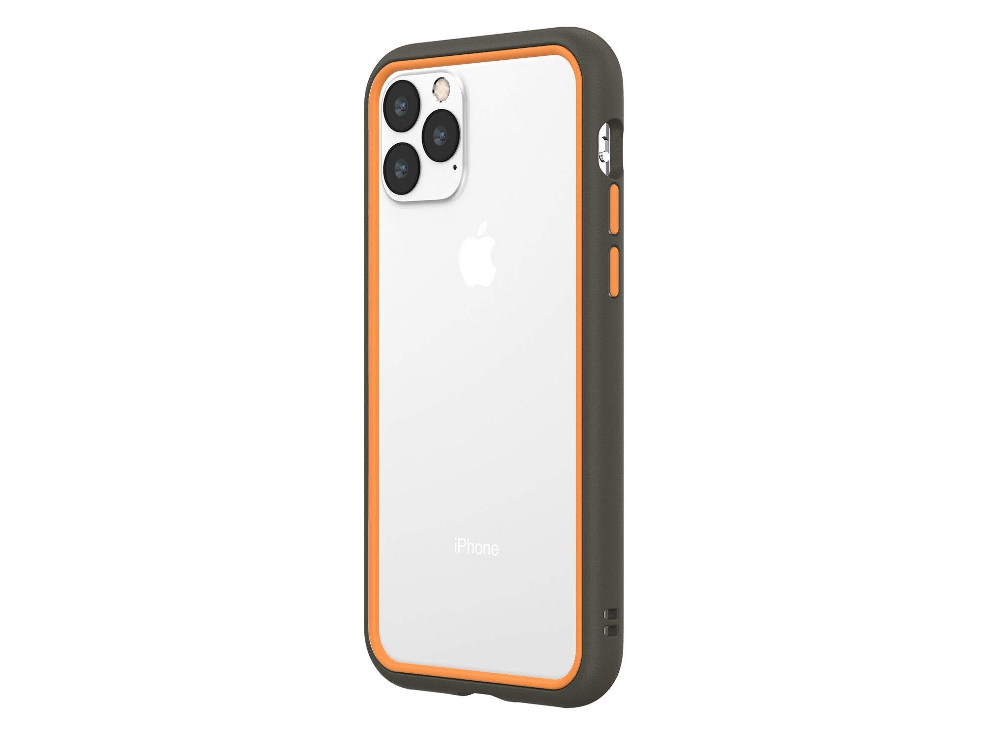 RhinoShield CrashGuard NX Case Compatible with [iPhone 11 Pro] - Customisable - Combo Graphite/Orange