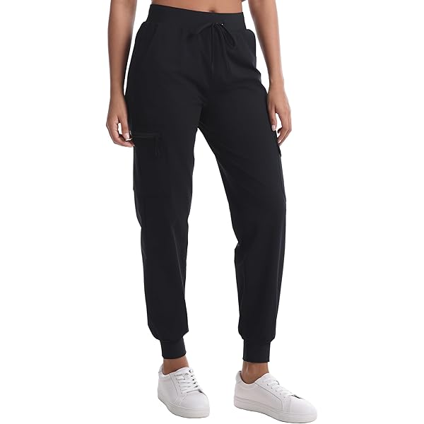Black Cargo Joggers Women Womens Hiking Pants Lightweight Quick