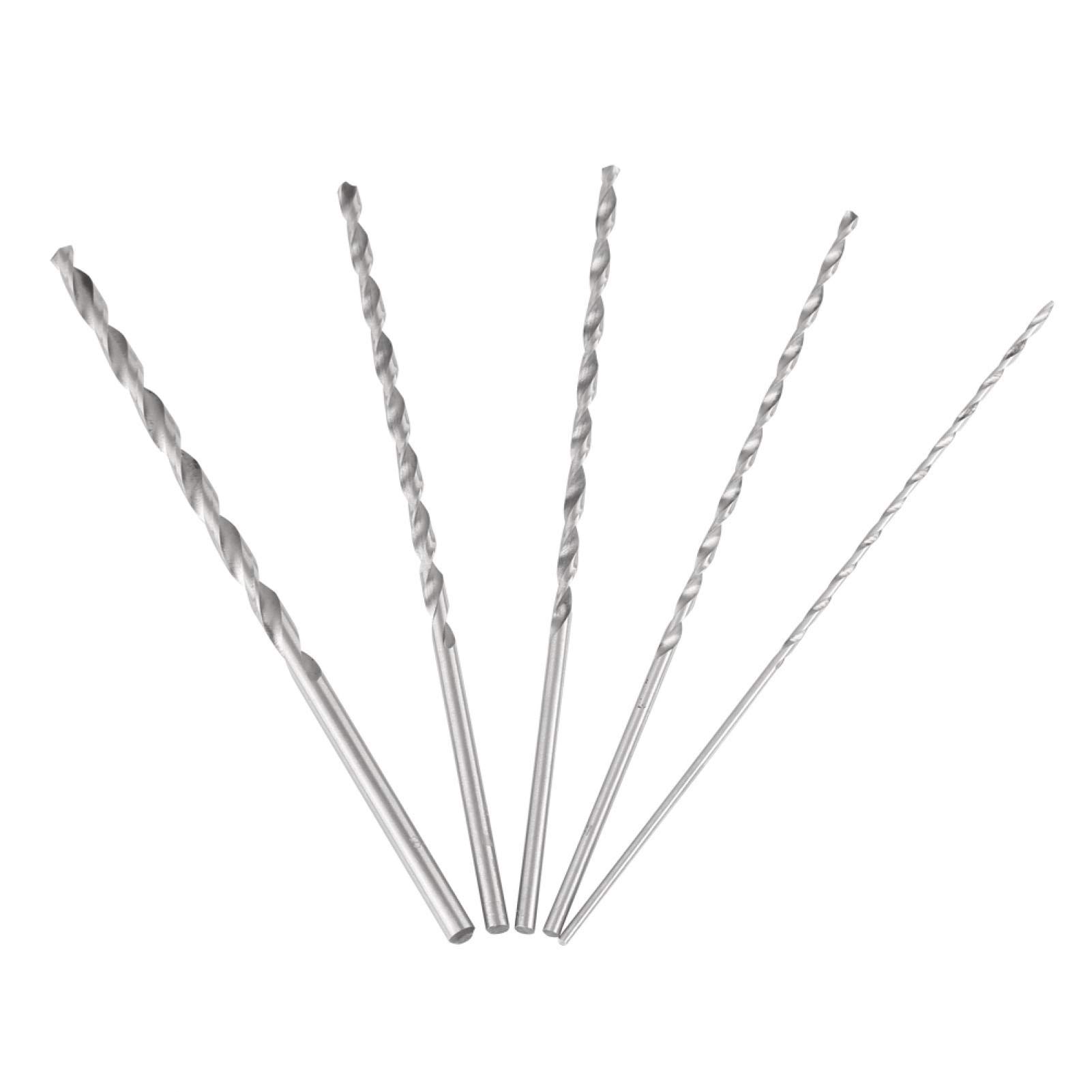 Extra Long High-speed Steel Twist Drill Bit Steel Drilling Tool Straight Shank 2-5mm For Wood
