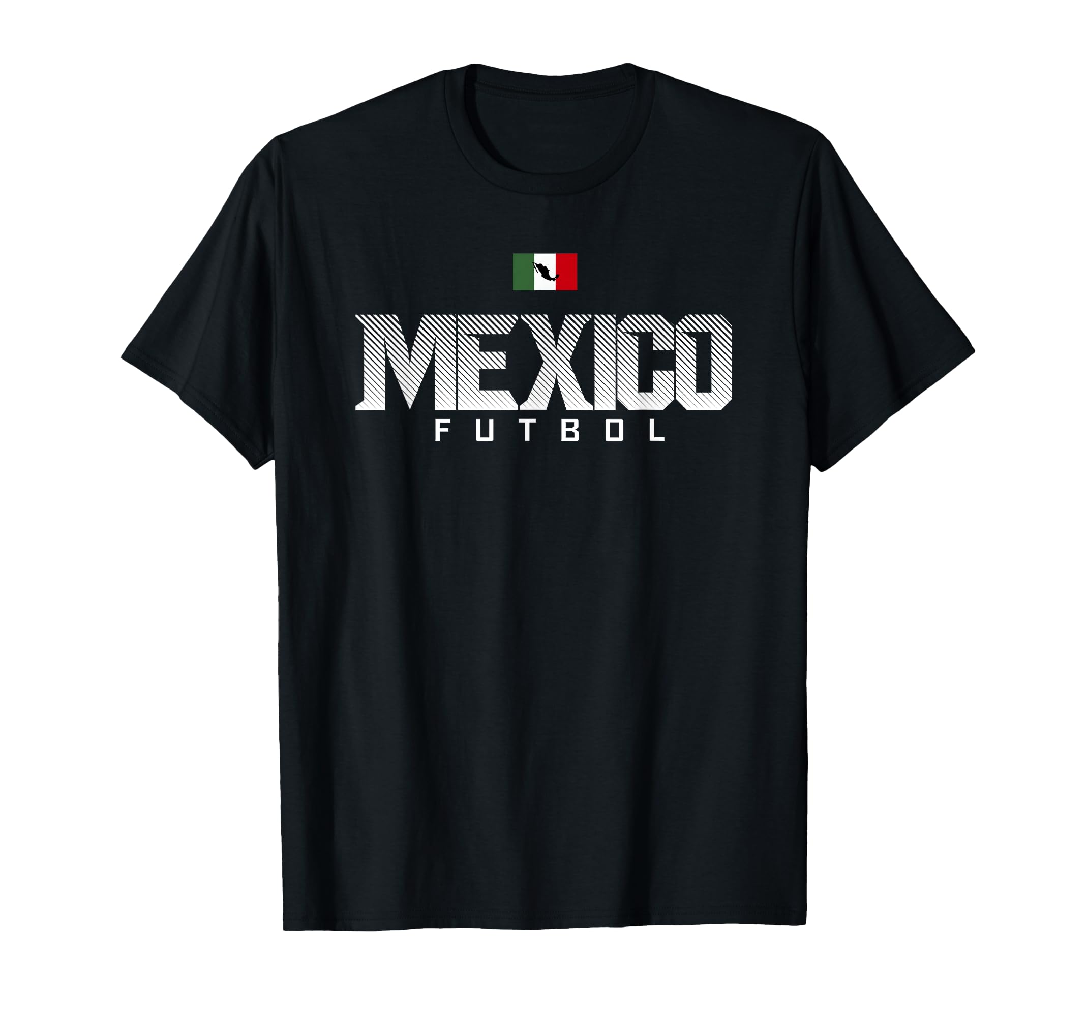 Trendy Mexico Futbol Flag T-Shirt